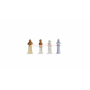 Noch - Conjunto de cuatro bustos variados, 4 Figuras, Escala H0, Ref: 14838