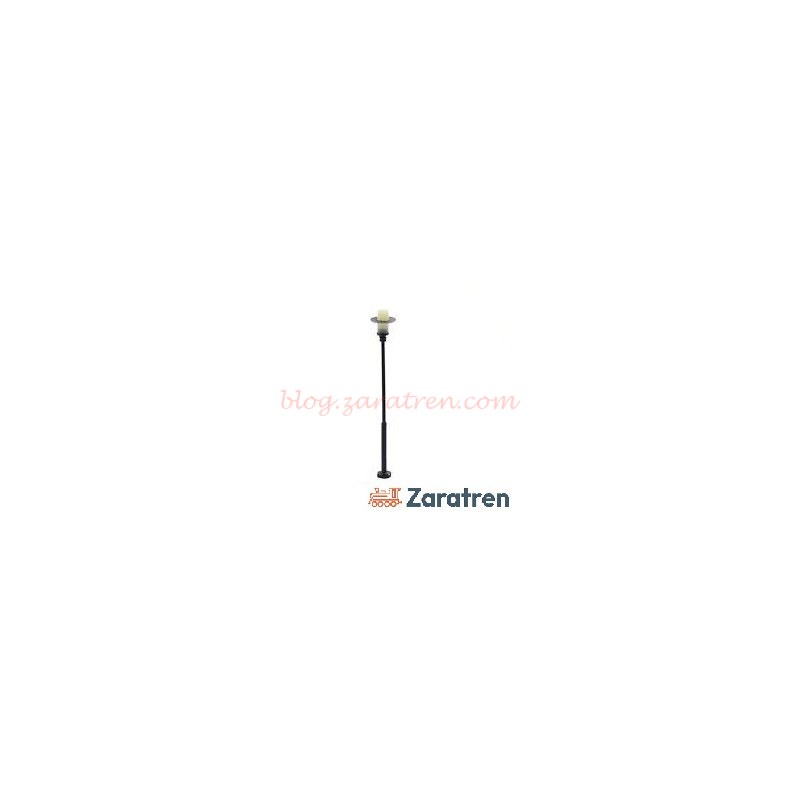 Zaratren – Farola metálica de un foco, Tipo 63, Tecnología LED, Escala H0, Ref: ZT-FR1094