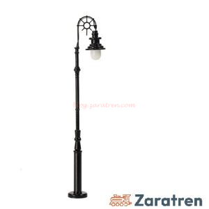 Zaratren - Farola metalica de ciudad de un foco, Tipo 32, Tecnologia LED, Escala N, Ref: ZT-FR2069