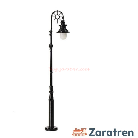 Zaratren – Farola metalica de ciudad de un foco, Tipo 32, Tecnologia LED, Escala N, Ref: ZT-FR2069