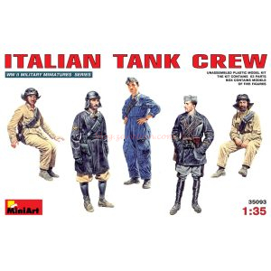 Miniart - Tripulación de Tanques Italianos, Escala 1:35, Ref: 35093