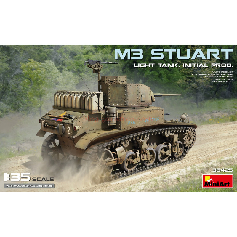 Miniart – Tanque M3, Escala 1:35, Ref: 35425
