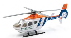 Minis Lemke - Helicóptero de emergencias, Color Blanco-Naranja, Escala N, Ref: 3104
