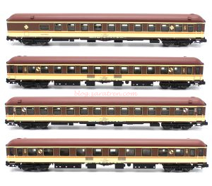 Mftrain - Set de cuatro coches de viajeros Estrella 12.000 RENFE, Escala N, Ref: N71017