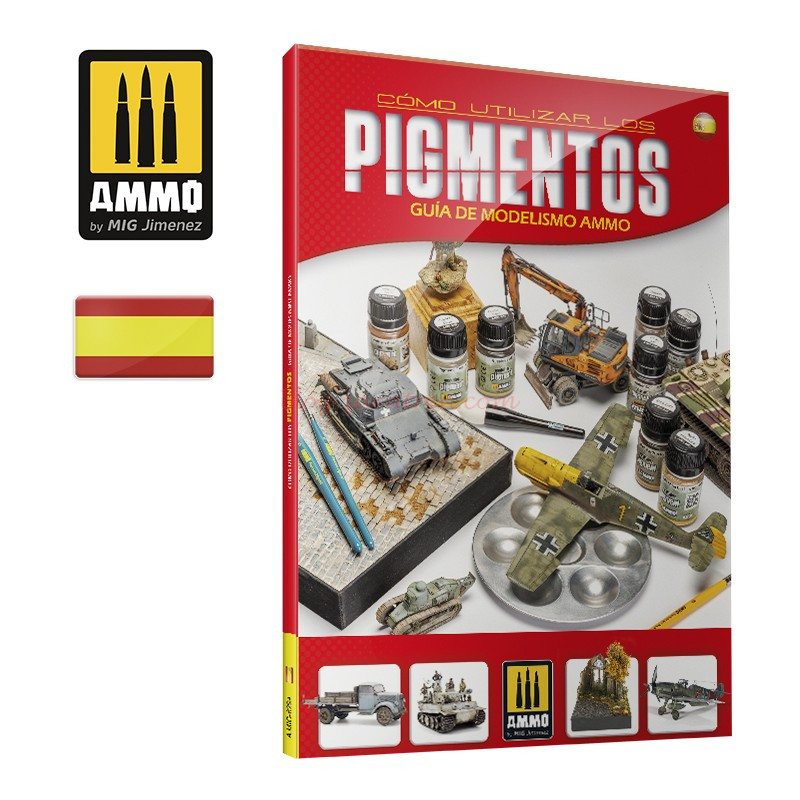Ammo Mig – Guía de Modelismo, como utilizar los Pigmentos, ( En Castellano ). Ref: A.MIG-6294
