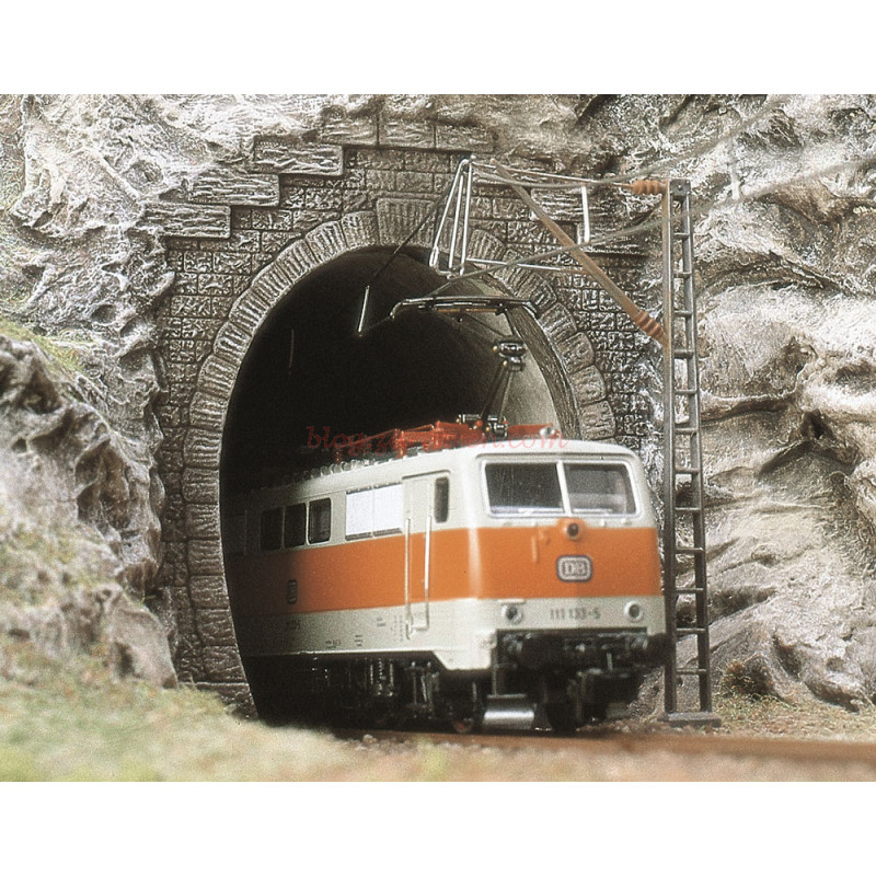 Busch – Dos Bocas de túnel de vía única, Escala H0, Ref: 7026