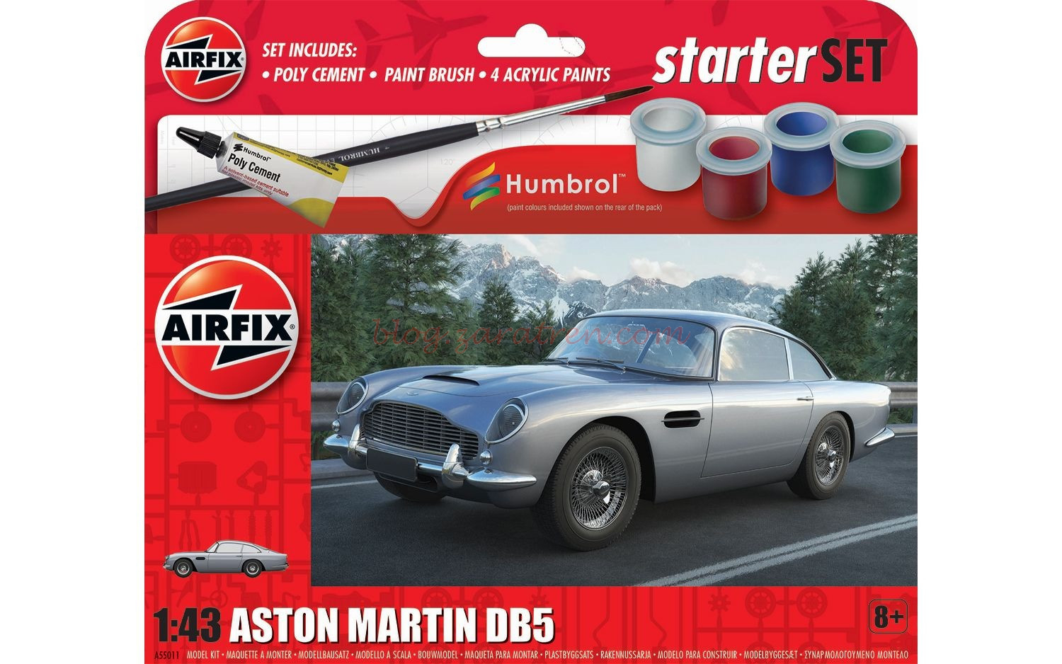 Airfix – Coche Aston Martin DB5, Escala 1:43, Ref: A55011