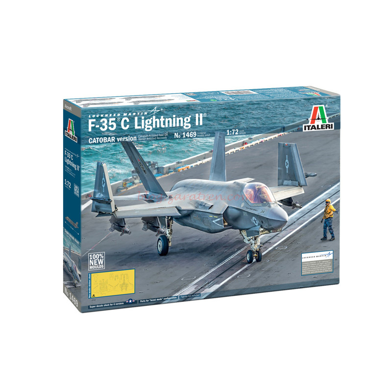 Italeri – Avión F-35C Lightning II »versión CATOBAR», Escala 1:72, Ref: 1469