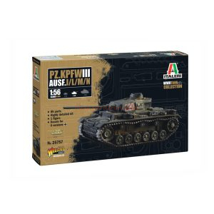 Italeri - Tanque Pz. Kpfw. III Ausf. J/L/M/N, Escala 1:56, Ref: 25757