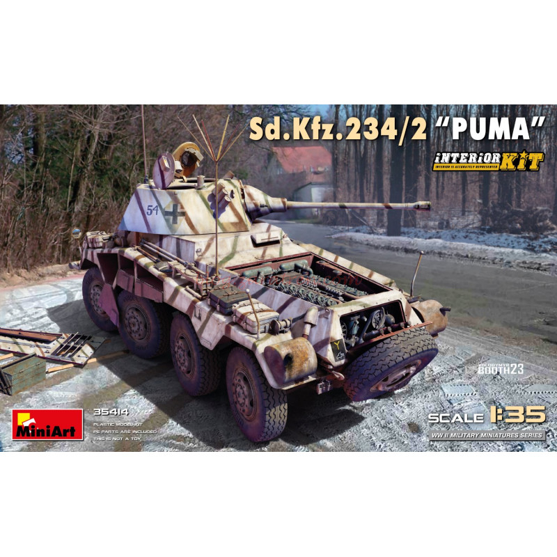 Miniart – Tanque Sd.Kfz.234/2 PUMA, Escala 1:35, Ref: 35414