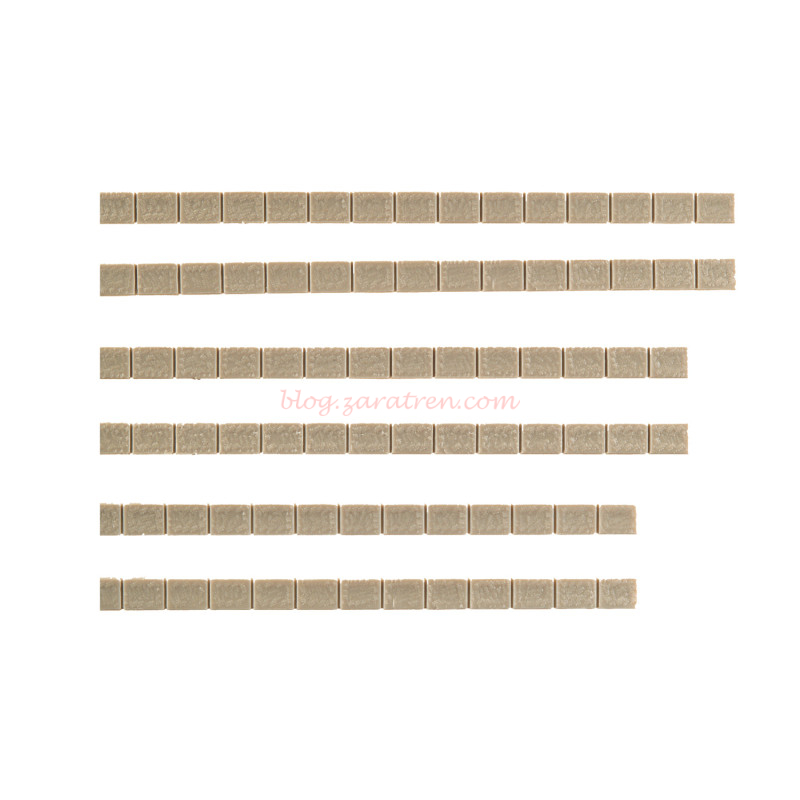 Auhagen – Losetas de piedra para rematar paredes, 16 unidades, Escala H0, Ref: 48577