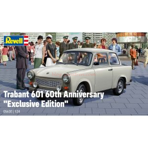 Revell - Coche Trabant 601 "Edición exclusiva" 60º aniversario, Escala 1:24, Ref: 05630