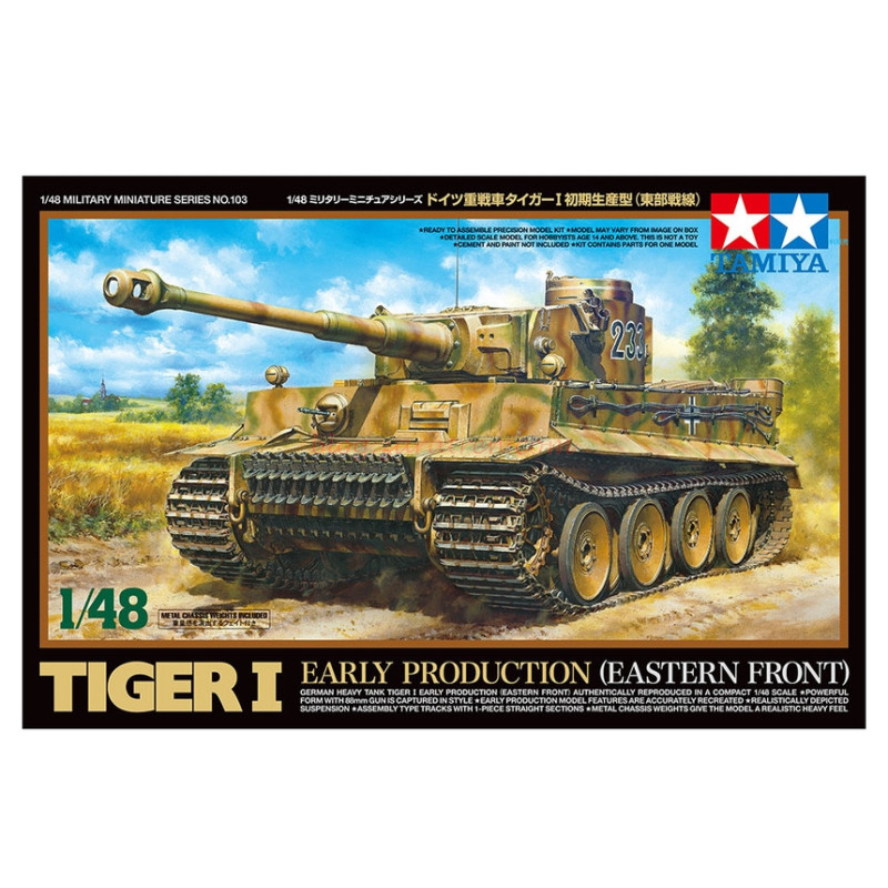 Tamiya – Tanque pesado Aleman Tiger I, Escala 1:48, Ref: 32603