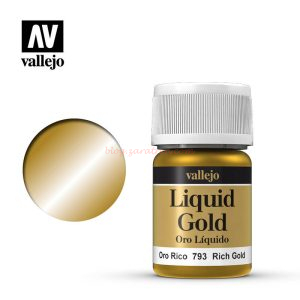 Vallejo - Liquid gold, Oro Rico ( Oro Rico Liquido ), Bote 35 ml, Ref: 70.793