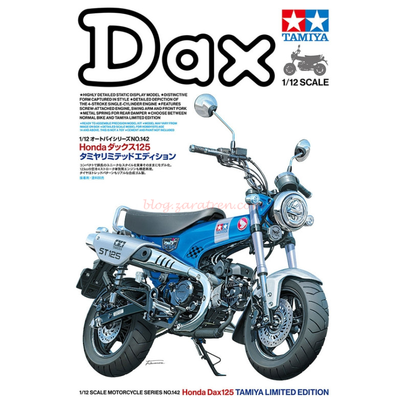 Tamiya – Moto Honda Dax 125, Escala 1:12, Ref: 14142