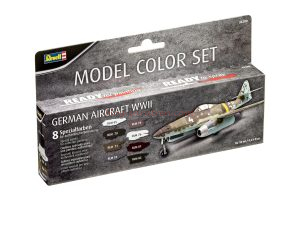 Revell - Set Model Color German Aircraft WWII, 8 Botes de 18 ml, Ref: 36200