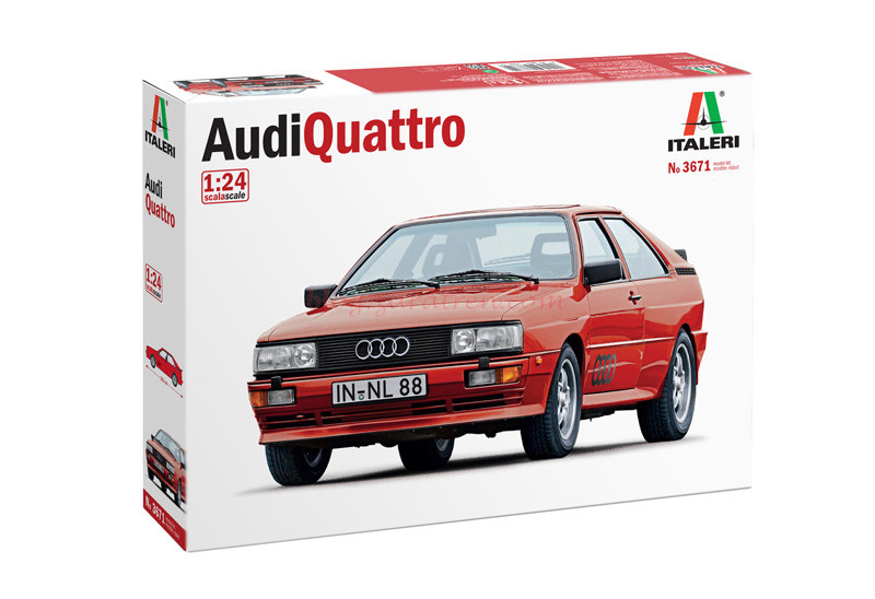 Italeri – Coche Audi Quattro, Escala 1:24, Ref: 3671.