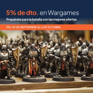 INCLUIMOS EN NUESTRO CATALOGO WEB Y EN TIENDA EL MUNDO WARGAMES CON UNA PROMOCIÓN DE UN 5%.