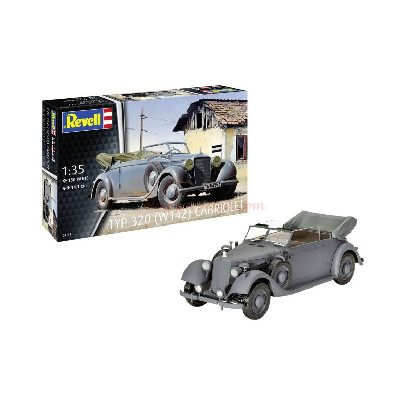 Revell – Coche Cabriolet W142, Escala 1:35, Ref: 03354