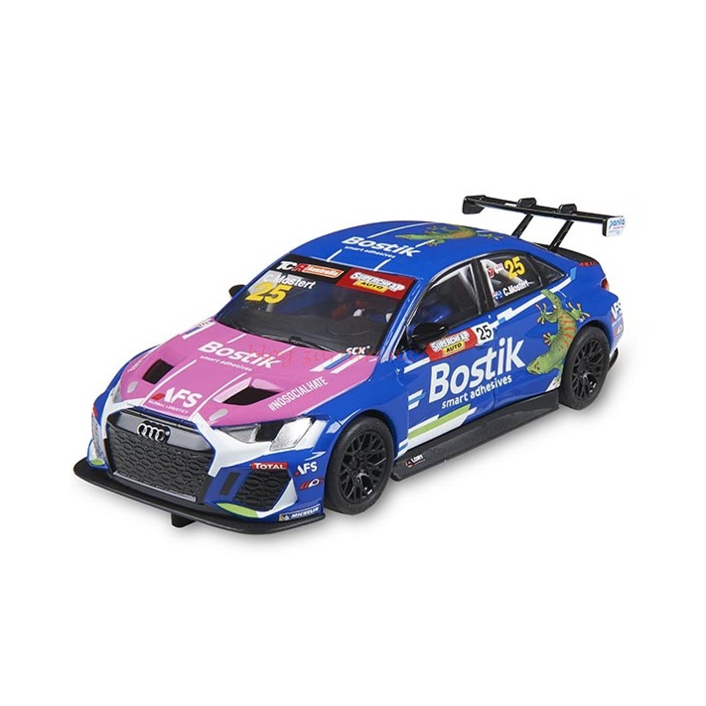 Audi RS3 LMS TCR – Bostik, Advance ( Digital ), Escala 1/32. Marca Scalextric, Ref: E10458S300