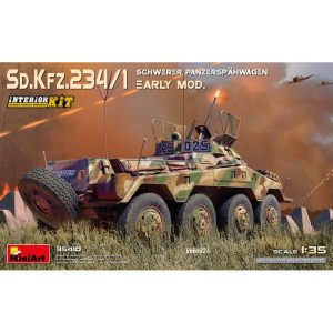 Miniart Models - Tanque Sd.Kfz.234/1 Schwerer Panzerspahwagen, Escala 1:35, Ref: 35410