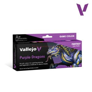 Vallejo - Set Purple Dragons, 8 botes de 17 ml. Ref: 72.194