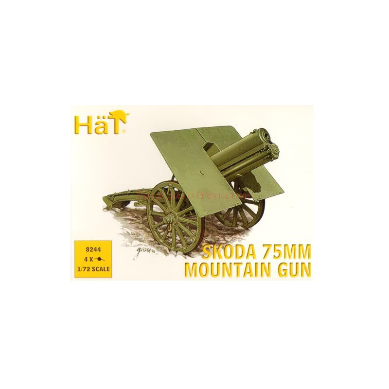 Hät – Cañon de Montaña Skoda, Escala 1:72. Ref: 8244