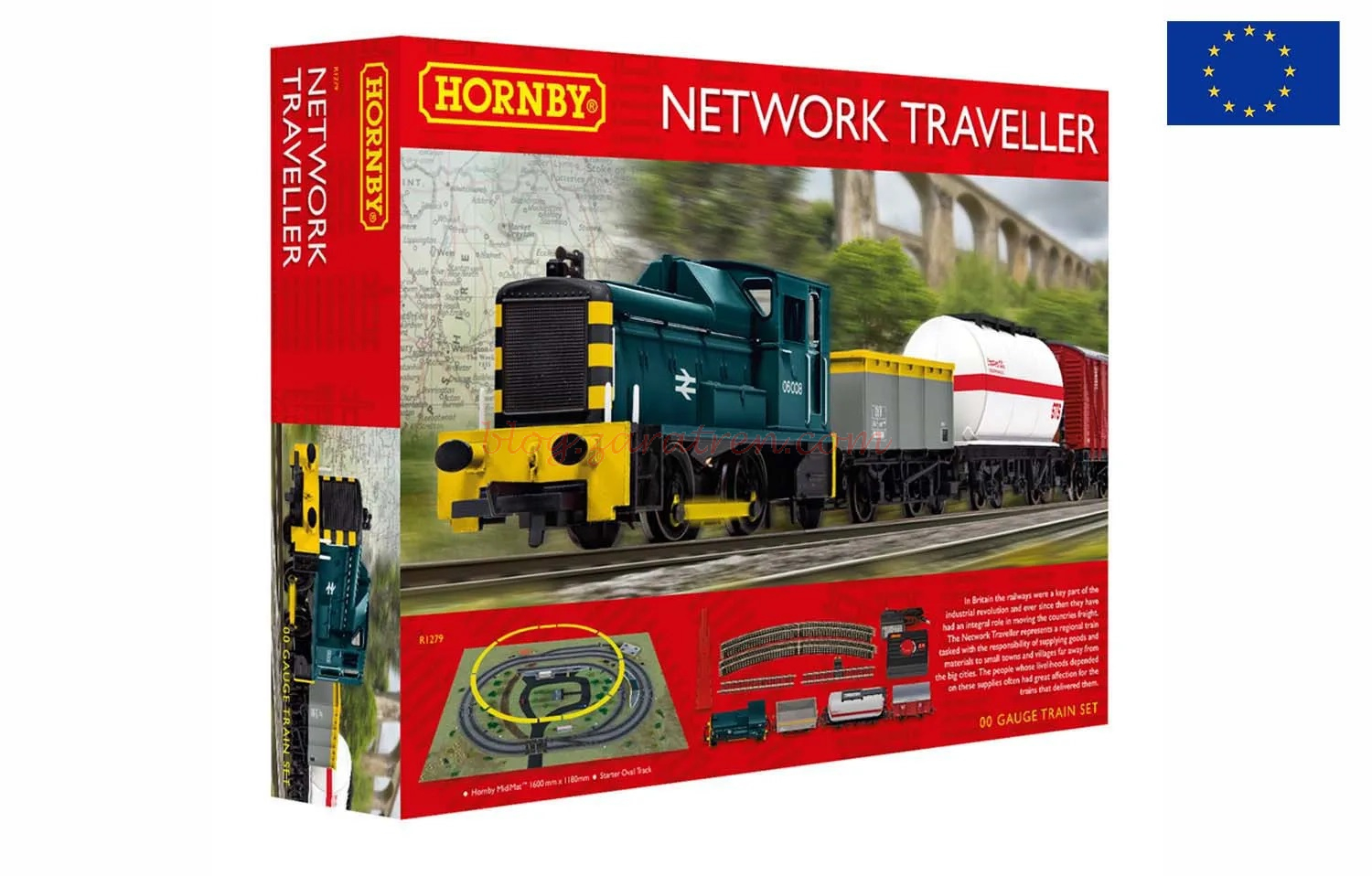 Hornby – Set de inicio Network Traveller Train, Escala H0, Ref: R1279P