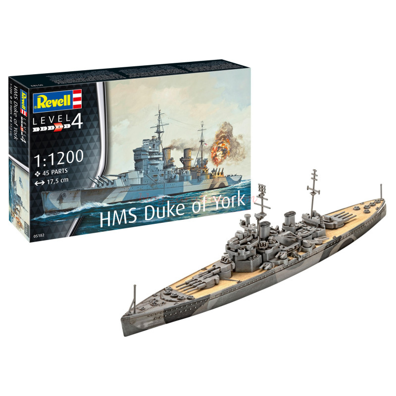 Revell – Barco HMS Duke of York, Escala 1:1200, Ref: 05182