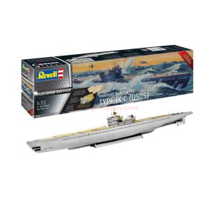 Revell - Submarino Alemán Tipo IX C "Edición Platino", Escala 1:72, Ref: 05180