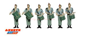 Aneste - Tambores Legionarios, 6 Figuras, Escala H0, Ref: 4529