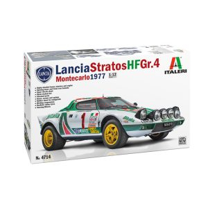 Italeri - Coche Lancia stratos HF Gr.4 Monte Carlo 1977, Escala 1:12, Ref: 4714