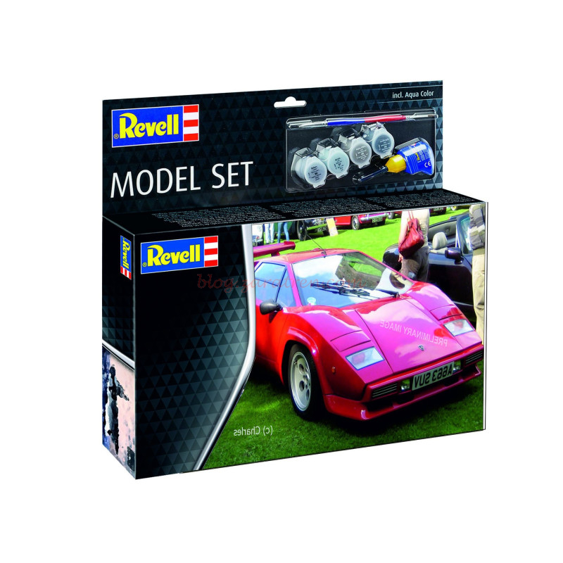 Revell – Coche Lamborghini Countach LP500S, Escala 1:24, Ref: 67730