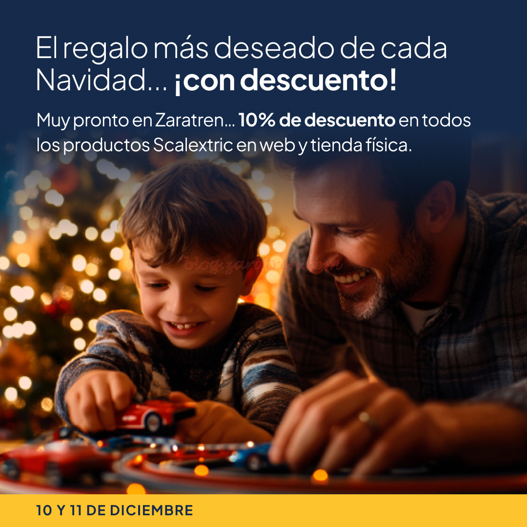 Descuento de un 10% de Descuento de las marcas Scalextric y Superslot