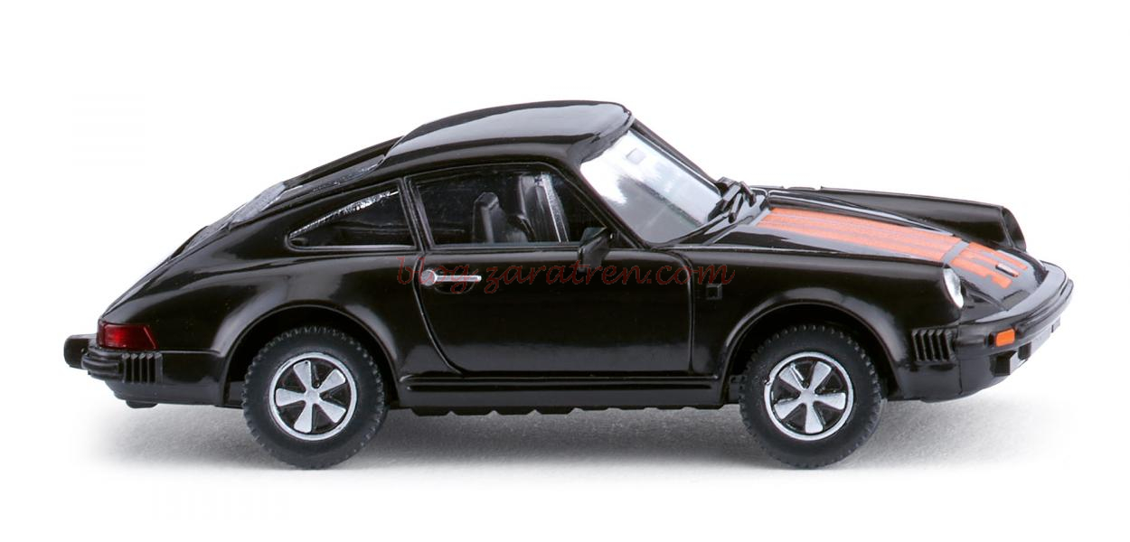 Wiking – Porsche 911 SC, Color Negro, Escala H0, Ref: 016103