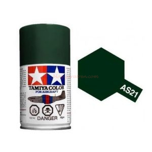 Tamiya - Spray Dark Green, Bote de 100 ml, ( 86521 ), Ref: AS-21