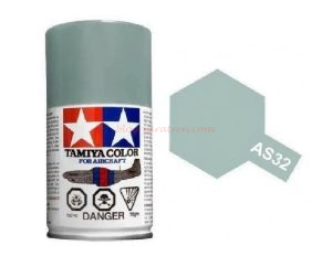 Tamiya - Spray Med. Gray 2 RAF, Bote de 100 ml, ( 86532 ), Ref: AS-32