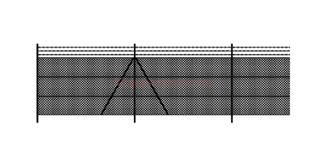 87Train – Vallas de malla con alambre de púas (2 unidades), Escala H0, Ref: 221122.