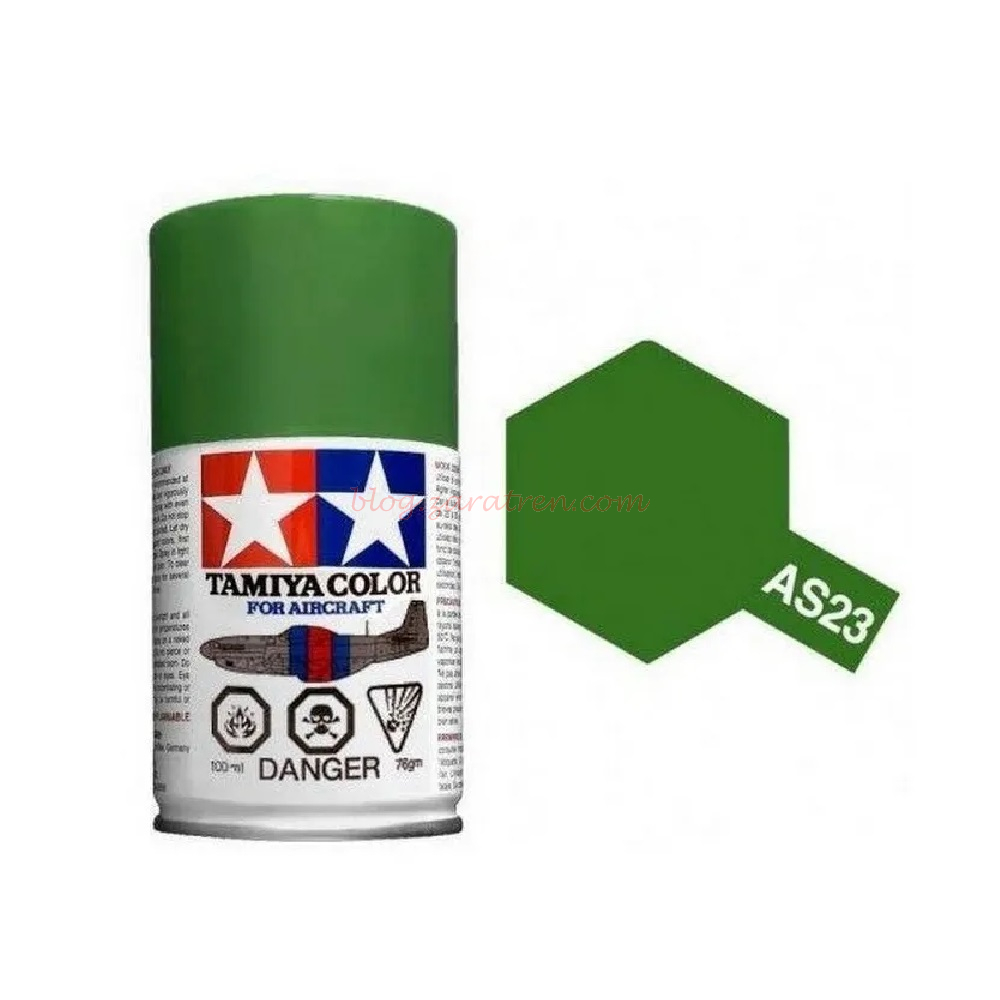 Tamiya – Spray Light Green, Bote de 100 ml, ( 86523 ), Ref: AS-23.