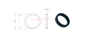 Fleischmann - Conjunto 10 aros adherencia Diametro Ext. 10,60 mm Int. 9 mm y 1,3 mm. Ref: 00544007