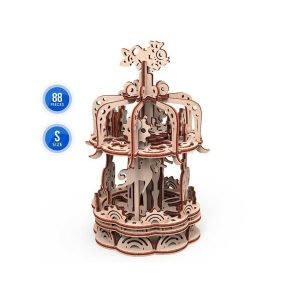 MR. Playwood - Tiovivo "S", Madera Contrachapada, Kit de montaje, Ref: 59610404