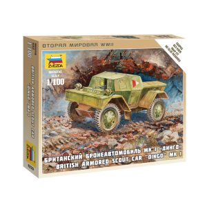 Zvezda - Auto Blindado Británico Daimler Mk-1, Escala 1:100, Ref: 6229