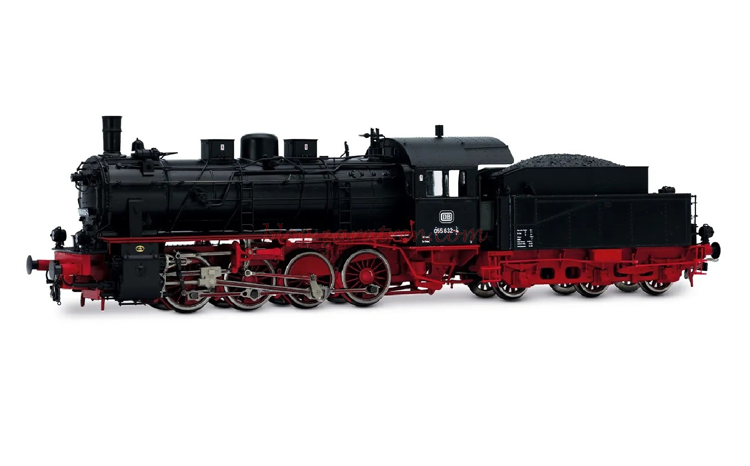 Rivarossi – Locomotora de vapor, serie 055 632-4, DB, Epoca IV, Analógica, Escala H0. Ref: HR2892