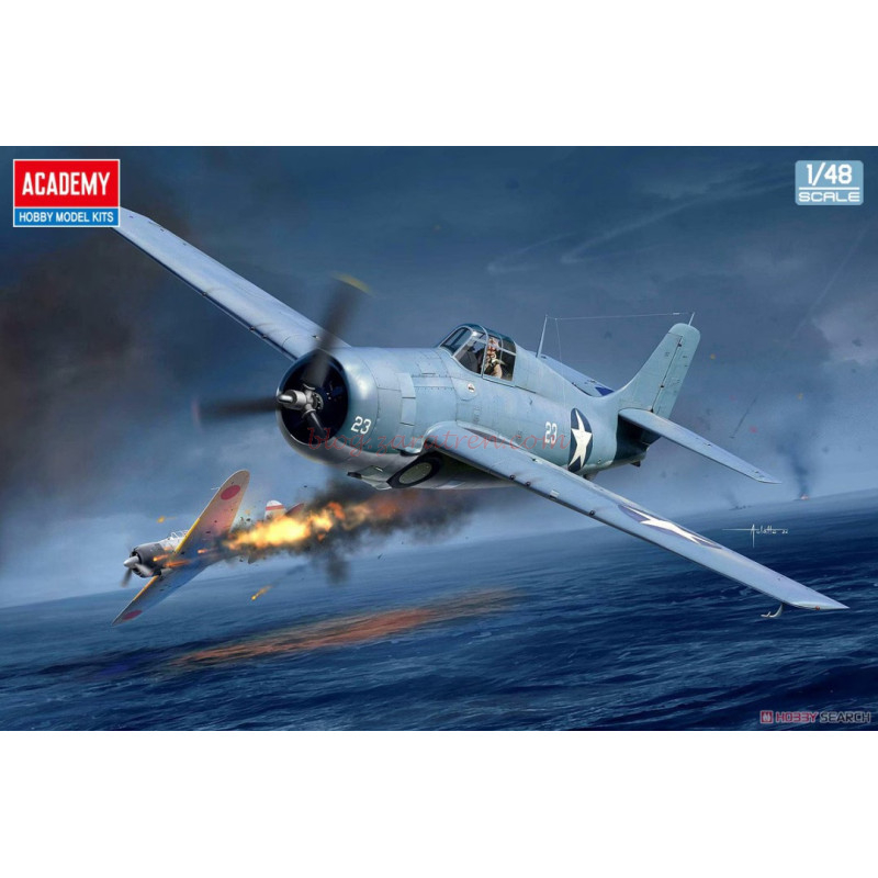Academy – Avión USN F4F-4 «Battle of Midway», Escala 1:35, Ref: 12355.
