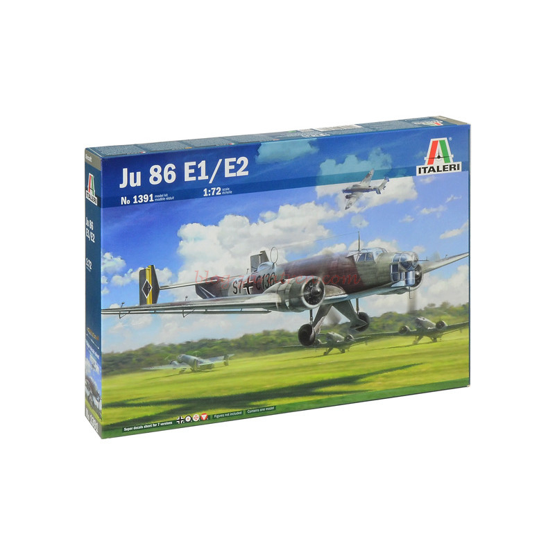 Italeri – Avión JU 86 E1/E2, Escala 1:72, Ref: 1391.