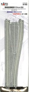 Kato - Tramo de via en curva doble a derechas de 310 mm con abertura a ( 12 1/5" ). Escala N. Ref: 20-052