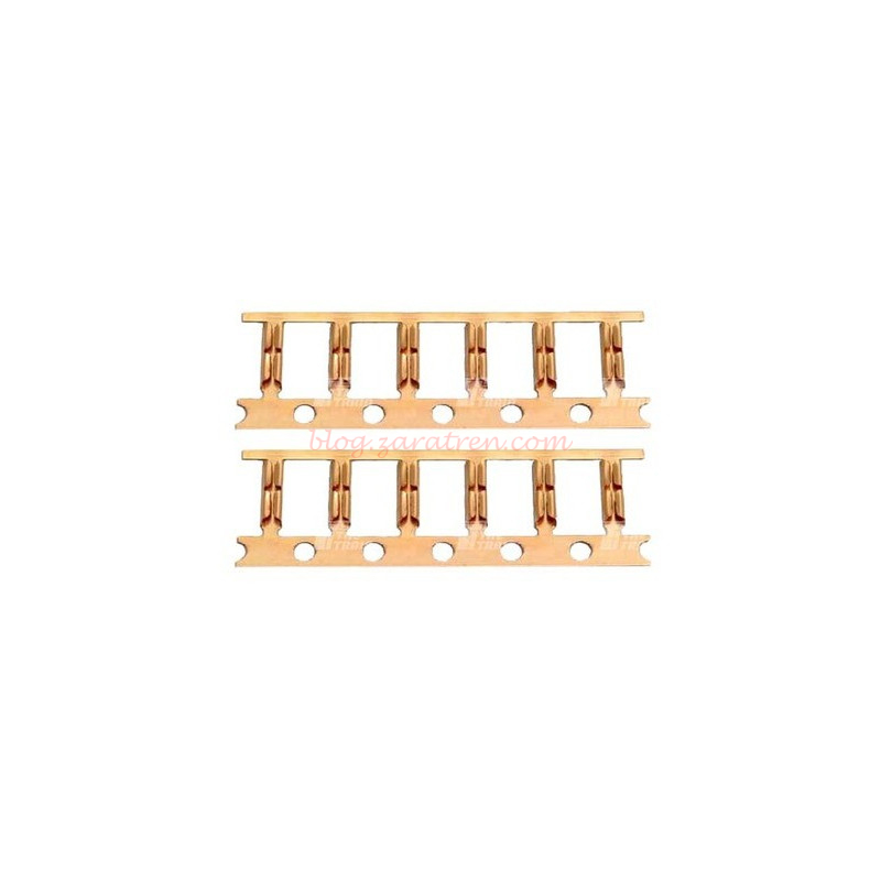 Kato – Conjunto de 12 eclipsas metálicas para vía flexible, Escala N. Ref: 24-810.