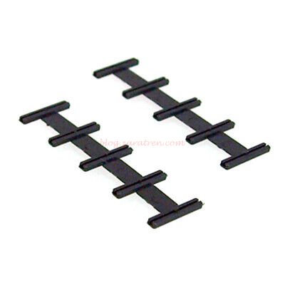 Kato – Conjunto de 10 eclipsas de plástico para vía flexible, Escala N. Ref: 24-811