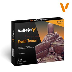 Vallejo - Set Earth Tones Model Color, 16 colores, Botes de 18 ml. Ref: 70.141