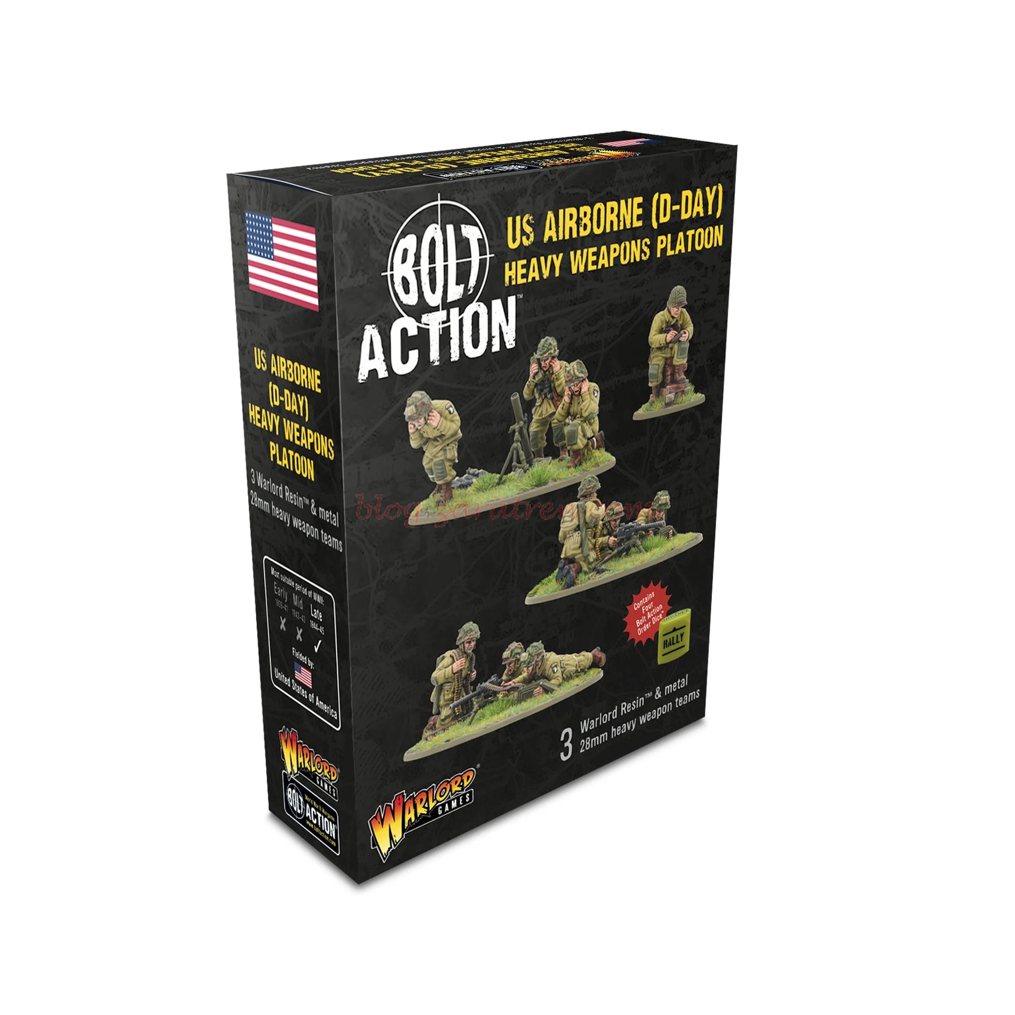 Warlord Games – US Airborne (D-Day) Heavy Weapons Platoon. Ref: 402413103.